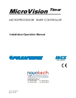 Preview for 1 page of Novatech Pulsafeeder MicroVision Timer Installation & Operation Manual