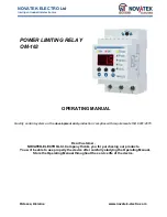 Preview for 1 page of Novatek-electro OM-163 Operating Manual