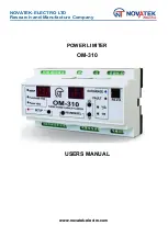 Предварительный просмотр 1 страницы Novatek-electro OM-310 User Manual