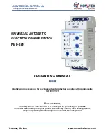 Novatek-electro PEF-320 Operating Manual preview