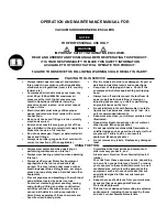 Предварительный просмотр 3 страницы Novatek 139.2100 Operation And Maintenance Manual