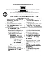 Preview for 3 page of Novatek Duravent V1000 Operation And Maintenance Manual