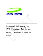Novatel Expedite E362 Installation Manuallines preview