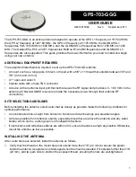 Preview for 1 page of Novatel GPS-703-GGG User Manual