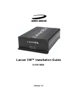 Novatel Lancer 3W Installation Manual предпросмотр