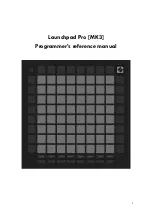 Novation Launchpad Pro MK3 Programmer'S Reference Manual предпросмотр