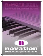 Preview for 1 page of Novation Remote 25SL Getting Started Manual