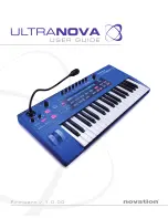 Preview for 1 page of Novation Ultranova User Manual