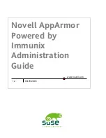 Novell APPARMOR 1.2 Administration Manual предпросмотр