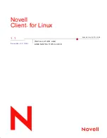 Novell CLIENT FOR LINUX 1.1 Installation And Administration Manual preview
