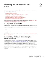 Preview for 13 page of Novell CLIENT FOR LINUX 1.1 Installation And Administration Manual