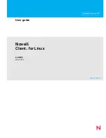 Novell CLIENT FOR LINUX 2.0 SP2 - 03-2009 User Manual preview