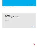 Preview for 1 page of Novell CLIENT LOGIN EXTENSION 3.7 - ADMINISTRATION Administration Manual