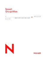 Novell GROUPWISE 7 - 04-2007 Manual preview