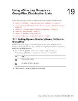 Preview for 19 page of Novell GROUPWISE 8 - DISTRIBUTION LISTS Manual