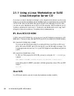 Предварительный просмотр 22 страницы Novell LINUX ENTERPRISE SERVER 10 - ARCHITECTURE-SPECIFIC INFORMATION 08-04-2006 Supplementary Manual