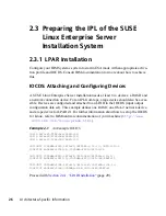 Предварительный просмотр 26 страницы Novell LINUX ENTERPRISE SERVER 10 - ARCHITECTURE-SPECIFIC INFORMATION 08-04-2006 Supplementary Manual