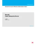 Novell OPEN ENTERPRISE SERVER 2.0 SP2 - DOMAIN SERVICE FOR WINDOWS Manual предпросмотр