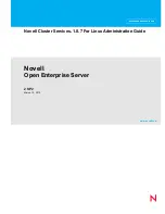 Novell OPEN ENTERPRISE SERVER 2 SP 2 - CLUSTER SERVICES 1.8.7 FOR LINUX Manual preview