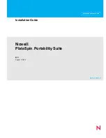 Novell PLATESPIN PORTABILITY SUITE 8.1 Installation Manual preview