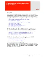 Novell SENTINEL LOG MANAGER 1.0.0.5 - S Release Note preview