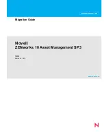 Preview for 1 page of Novell ZENWORKS 10 ASSET MANAGEMENT SP3 - MIGRATION GUIDE 10.3 23-03-2010 Manual