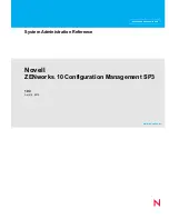 Novell ZENWORKS 10 CONFIGURATION MANAGEMENT SP3 - NETWORK DISCOVERY DATABASE STRUCTURE System Administration Manual preview