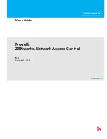 Preview for 1 page of Novell ZENworks Network Access Control 5.0 User Manual