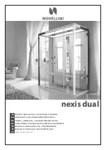 Novellini Nexis Dual P150 Instructions For Installation, Use And Maintenance Manual preview