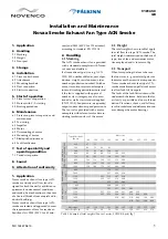 Preview for 1 page of NOVENCO FALKINN ACN Installation And Maintenance