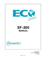 NOVENTRI SF-200 Manual preview