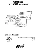 Предварительный просмотр 1 страницы Novi WI-2C Owner'S Manual