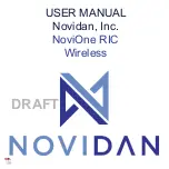 Preview for 1 page of Novidan NoviOne RIC User Manual