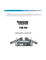 Предварительный просмотр 2 страницы Novik Neo UNK-500 Operation Manual