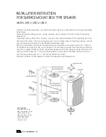 Предварительный просмотр 2 страницы NOVIK LIRIC 8 Installation Manual