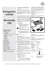 Preview for 9 page of Novoferm tormatic Novomatic 200 Installation, Operating And Maintenance Instructions