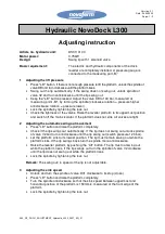 Novoferm NovoDock L300 Adjusting Instructions preview