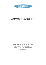 Novoferm Vetrata NOVOFIRE Mounting Instructions preview