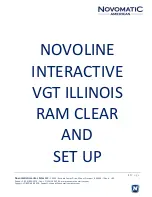 Preview for 1 page of Novomatic NOVOLINE INTERACTIVE VGT ILLINOIS Setup