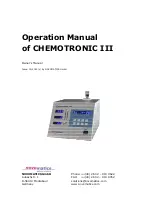 Preview for 1 page of novomatics HEMOTRONIC III Operation Manual