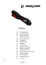 NovoPress ACO102 Operating Manual preview