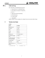 Preview for 10 page of NovoPress ACO401 Operating Manual