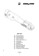 NovoPress AFP101 Operating Manual предпросмотр