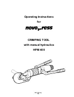 NovoPress HPM 400 Operating Instructions Manual preview