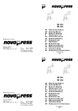 Предварительный просмотр 1 страницы NovoPress SB 203 Operating Manual