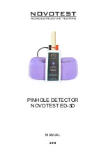 Предварительный просмотр 1 страницы NOVOTEST ED-3D Manual