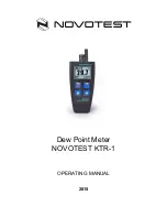 NOVOTEST KTR-1 Operating Manual предпросмотр