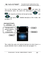 Предварительный просмотр 22 страницы NOVOTEST T-D3 Operating Manual