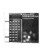 Novus 4510 Operation Manual preview