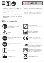 Preview for 49 page of Novus J-165 EC Translation Of The Original Operating Instructions